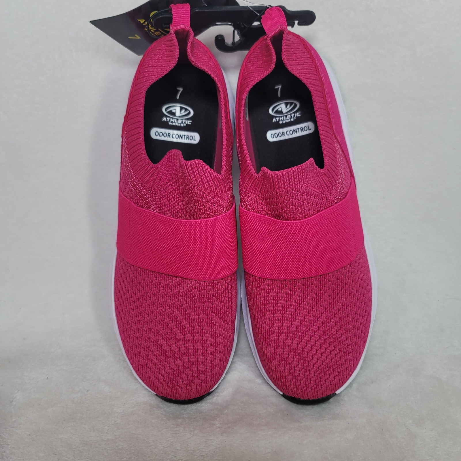 Activewear Hot Pink Barbiecore Sneakers Slip On Lightweight Mesh Size 7 Running — image 3 of 5